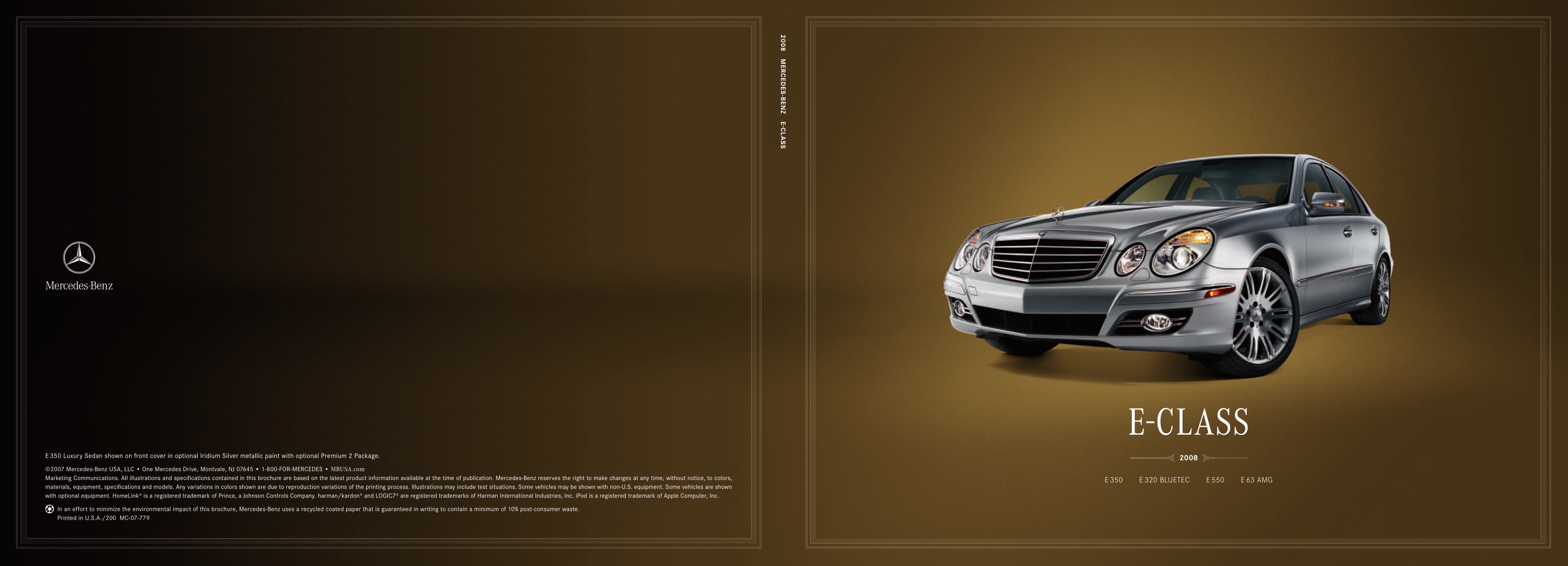 2008 Mercedes-Benz E-Class Brochure Page 1